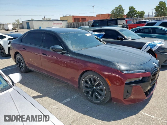 2023 BMW 7 Series 760i xDrive с VIN WBA33EJ09PCL98685, выставлен на аукционе Copart как лот 60106345 с пробегом 16 922 миль миль и Списание • Salvage title. История ставок и продаж доступна на DreamBid. Изображение 4.