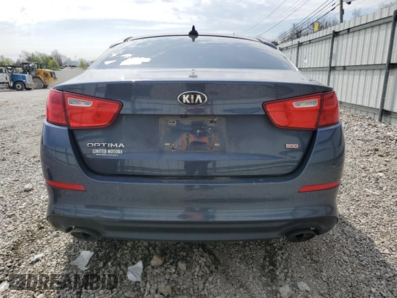 2015 Kia Optima LX with VIN 5XXGM4A79FG442675, listed as a Copart auction lot 52698895 with 136,600 mi miles and Non repairable. Bid and sale history available at DreamBid. Image 6.