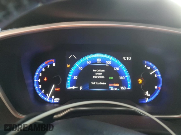 2020 Toyota Corolla XSE with VIN JTDT4RCE0LJ023547, listed as a Copart auction lot 52449155 with 42,248 mi miles and Salvage Title. Bid and sale history available at carsss.com. Image 9.