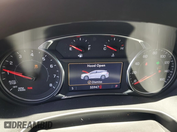 2020 GMC Terrain SLE with VIN 3GKALMEV3LL279737, listed as a Copart auction lot 58199515 with 55,947 mi miles and Salvage title. Bid and sale history available at DreamBid. Image 9.