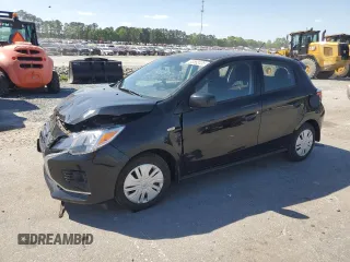 2023 Mitsubishi Mirage ES z VIN ML32AUHJ5PH000570, wystawiony jako Copart lot #53582405 z przebiegiem 7 858 mil mil oraz Szkoda całkowita • Salvage title. Historia ofert i sprzedaży dostępna na DreamBid. Obrazek 1.