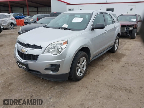 2013 Chevrolet Equinox LS with VIN 1GNALBEK9DZ111673, listed as a IAAI auction lot 41972774 with 118,689 mi miles and . Bid and sale history available at DreamBid. Image 2.