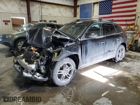 2014 Audi Q5 Premium Plus with VIN WA1LFAFP6EA098307, listed as a Copart auction lot 45463905 with Not provided miles and Salvage title. Bid and sale history available at DreamBid. Image 1.