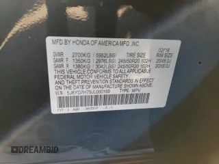 2018 Acura MDX Sport Hybrid w/Advance Pkg with VIN 5J8YD7H79JL000159, listed as a Copart auction lot 38217033 with 0 mi miles. Bid and sale history available at carsss.com. Image 13.