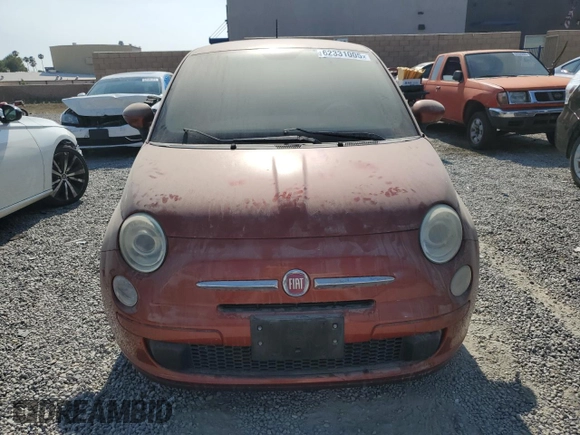2013 FIAT 500 Pop with VIN 3C3CFFAR5DT698159, listed as a Copart auction lot 62331005 with 122,875 mi miles and Clean title. Bid and sale history available at DreamBid. Image 5.