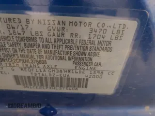2017 Nissan Note SR with VIN 3N1CE2CPXHL375608, listed as a IAAI auction lot 41848759 with 93,168 mi miles and . Bid and sale history available at DreamBid. Image 9.