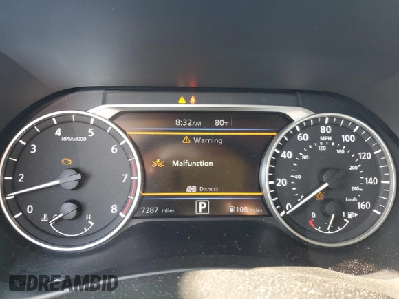 2025 Nissan Sentra SV с VIN 3N1AB8CV1SY301666, выставлен на аукционе Copart как лот 61180545 с пробегом 7 287 миль миль и Чистый • Clean title. История ставок и продаж доступна на DreamBid. Изображение 9.