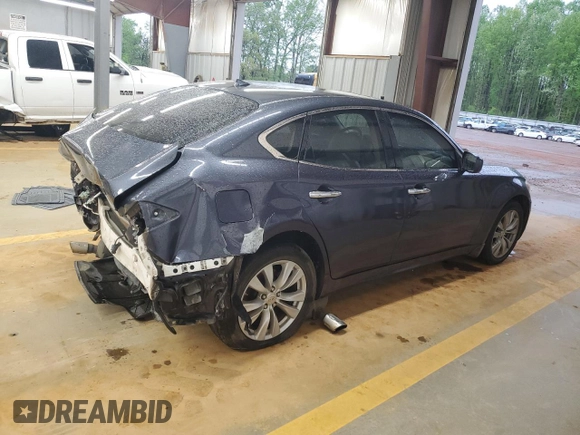 2011 Infiniti M37 with VIN JN1BY1AR9BM374335, listed as a Copart auction lot 52024915 with 204,387 mi miles and Salvage Title. Bid and sale history available at carsss.com. Image 3.