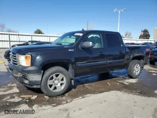 2010 GMC Sierra 1500 SLT with VIN 3GTRKWE35AG169855, listed as a Copart auction lot 46934365 with 224,835 mi miles and Salvage Title. Bid and sale history available at carsss.com. Image 1.