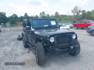2017 Jeep Wrangler Sport with VIN 1C4AJWAG0HL618140, listed as a IAAI auction lot 42582104 with 77,883 mi miles and . Bid and sale history available at DreamBid. Image 1.
