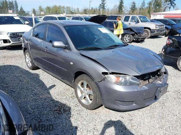 2006 Mazda 3 i with VIN JM1BK12F461530369, listed as a IAAI auction lot 41990008 with 169,878 mi miles. Bid and sale history available at carsss.com. Image 1.