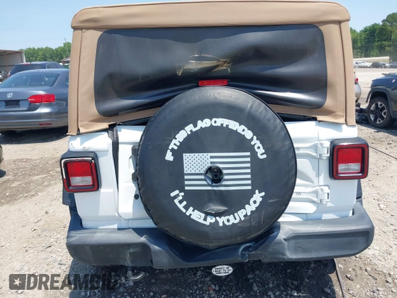 2019 Jeep Wrangler Unlimited Sport S with VIN 1C4HJXDN2KW508341, listed as a IAAI auction lot 42286619 with 49,410 mi miles and . Bid and sale history available at DreamBid. Image 6.
