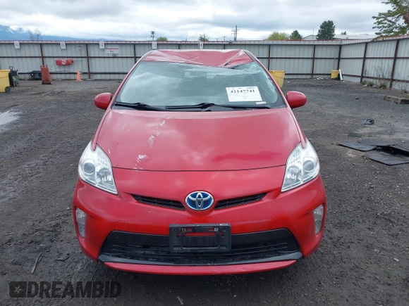 2012 Toyota Prius One with VIN JTDKN3DU9C5480961, listed as a IAAI auction lot 42147741 with 165,921 mi miles. Bid and sale history available at carsss.com. Image 13.