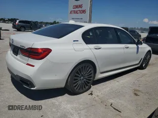 2017 BMW 7 Series 740e xDrive iPerformance with VIN WBA7J2C34HG497678, listed as a Copart auction lot 55715124 with 40,852 mi miles. Bid and sale history available at carsss.com. Image 3.