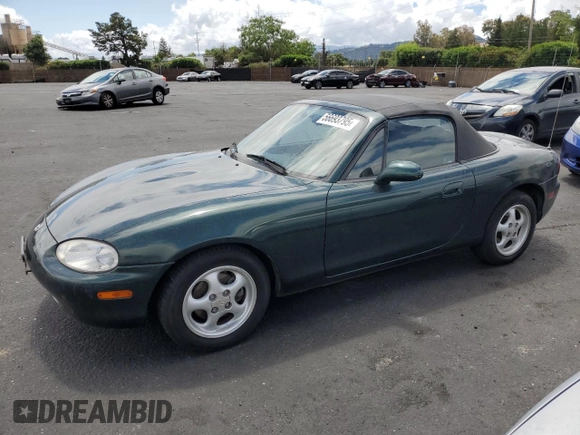 1999 Mazda MX-5 Miata z VIN JM1NB3539X0107918, wystawiony jako Copart lot #56693795 z przebiegiem 42 518 mil mil oraz Czysty tytuł • Clean title. Historia ofert i sprzedaży dostępna na DreamBid. Obrazek 1.