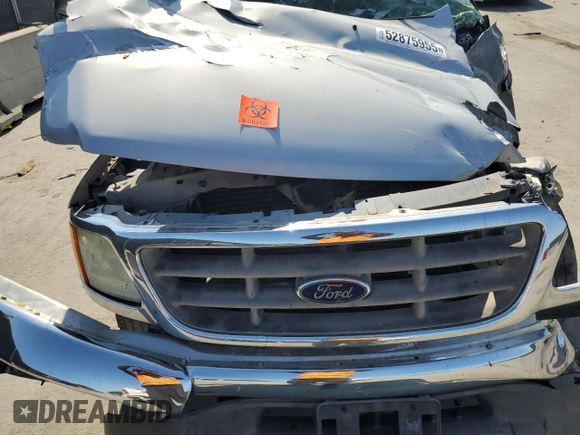 2004 Ford F-150 XL with VIN 2FTRX18W94CA84688, listed as a Copart auction lot 52875955 with Not provided miles and Salvage title. Bid and sale history available at DreamBid. Image 11.