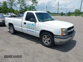 2005 Chevrolet Silverado 1500 Work Truck with VIN 1GCEC14V75Z282858, listed as a IAAI auction lot 42531980 with 233,701 mi miles and . Bid and sale history available at DreamBid. Image 1.