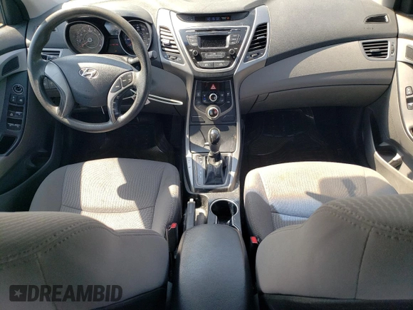 2015 Hyundai Elantra SE with VIN 5NPDH4AE6FH595492, listed as a Copart auction lot 52927155 with 102,179 mi miles and Salvage Title. Bid and sale history available at carsss.com. Image 8.