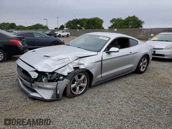 2019 Ford Mustang EcoBoost with VIN 1FA6P8THXK5196661, listed as a Copart auction lot 57685145 with 54,385 mi miles and Salvage title. Bid and sale history available at DreamBid. Image 1.