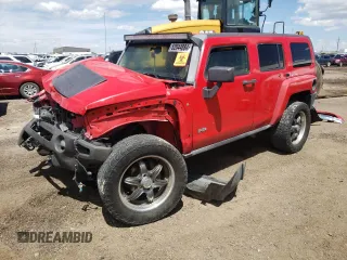 2007 Hummer H3 SUV with VIN 5GTDN13E378107824, listed as a Copart auction lot 56253784 with 172,007 mi miles and Salvage Title. Bid and sale history available at carsss.com. Image 1.