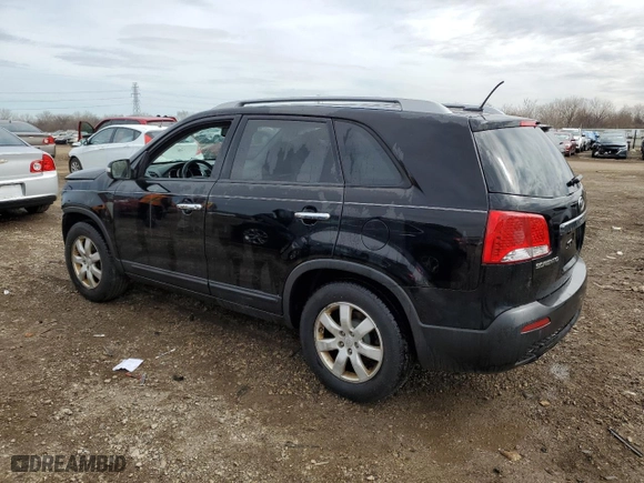 2011 Kia Sorento LX with VIN 5XYKT4A19BG117863, listed as a Copart auction lot 50266565 with 160,703 mi miles and Salvage Title. Bid and sale history available at carsss.com. Image 2.