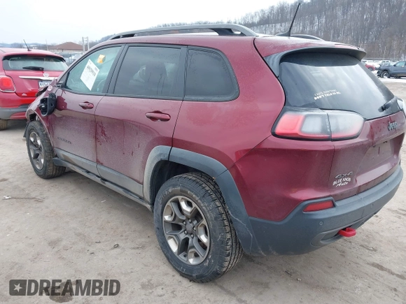 2019 Jeep Cherokee Trailhawk with VIN 1C4PJMBX1KD314149, listed as a IAAI auction lot 40929910 with 77,000 mi miles and . Bid and sale history available at DreamBid. Image 3.