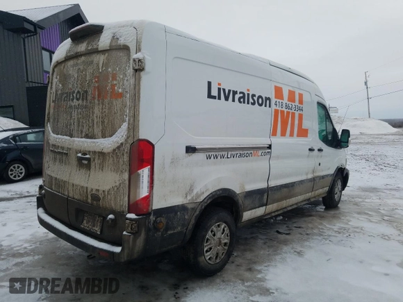 2019 Ford Transit with VIN 1FTYR2CM5KKA90031, listed as a Copart auction lot 48187835 with 175,241 mi miles and Salvage Title. Bid and sale history available at DreamBid. Image 3.