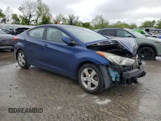 2013 Hyundai Elantra Limited with VIN KMHDH4AE5DU557590, listed as a Copart auction lot 54790675 with 156,900 mi miles and Salvage Title. Bid and sale history available at DreamBid. Image 4.