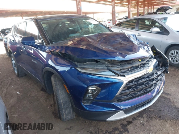 2023 Chevrolet Blazer LT z VIN 3GNKBHR40PS120009, wystawiony jako IAAI lot #41970375 z przebiegiem 71 933 mil mil oraz . Historia ofert i sprzedaży dostępna na DreamBid. Obrazek 1.