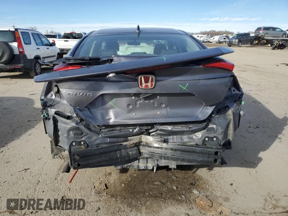 2017 Honda Civic EX-T with VIN 19XFC1E39HE025783, listed as a Copart auction lot 88150445 with 73,523 mi miles and Salvage Title. Bid and sale history available at DreamBid. Image 6.
