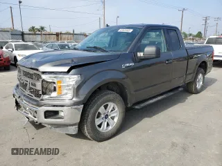 2020 Ford F-150 XL with VIN 1FTEX1EB5LKD68233, listed as a Copart auction lot 62605965 with 53,184 mi miles and Salvage title. Bid and sale history available at DreamBid. Image 1.