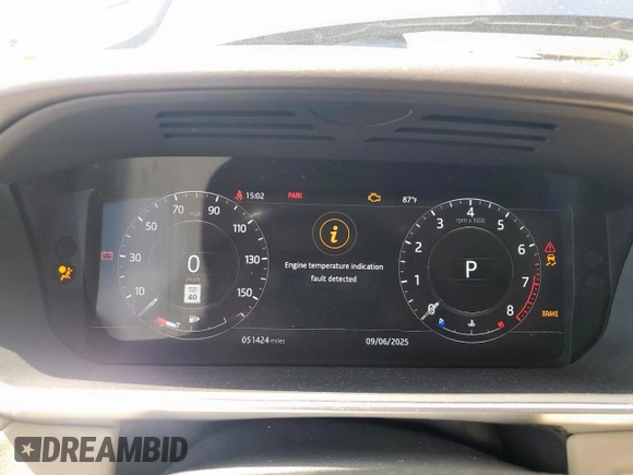 2019 Land Rover Range Rover Sport HSE with VIN SALWR2RV2KA847960, listed as a Copart auction lot 60087215 with 51,424 mi miles and Salvage title. Bid and sale history available at DreamBid. Image 9.