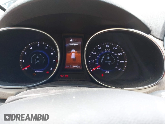 2013 Hyundai Santa Fe Sport z VIN 5XYZU3LB4DG038003, wystawiony jako IAAI lot #42372657 z przebiegiem 111 480 mil mil oraz . Historia ofert i sprzedaży dostępna na DreamBid. Obrazek 7.