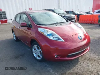 2013 Nissan LEAF SV with VIN 1N4AZ0CP3DC401314, listed as a IAAI auction lot 42201210 with 85,627 mi miles and . Bid and sale history available at DreamBid. Image 1.