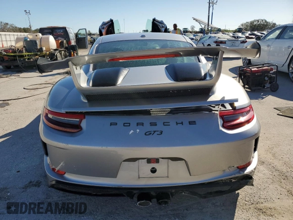 2018 Porsche 911 GT3 with VIN WP0AC2A92JS174646, listed as a Copart auction lot 80359474 with Not Provided miles and Non Repairable. Bid and sale history available at DreamBid. Image 6.