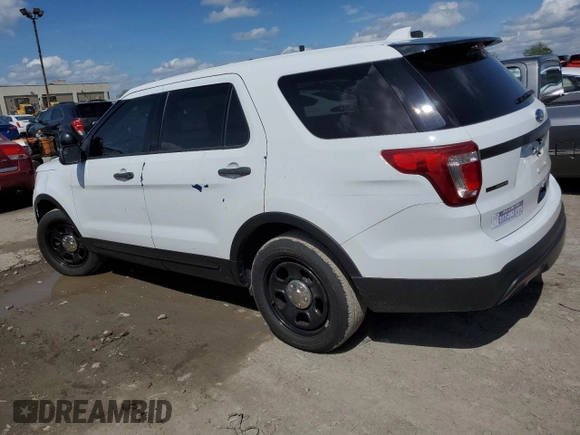 2017 Ford Police Interceptor Utility z VIN 1FM5K8AR4HGC78474, wystawiony jako Copart lot #55477895 z przebiegiem Nie podano mil oraz Szkody całkowita. Historia ofert i sprzedaży dostępna na DreamBid. Obrazek 2.