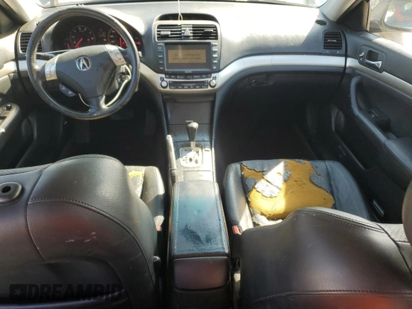 2004 Acura TSX w/Navigation with VIN JH4CL96984C035497, listed as a Copart auction lot 47575605 with 233,266 mi miles and Salvage Title. Bid and sale history available at carsss.com. Image 8.