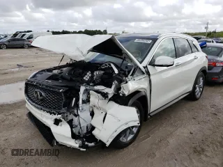 2022 Infiniti QX50 Essential with VIN 3PCAJ5CBXNF117489, listed as a Copart auction lot 68356262 with 4,379 mi miles and . Bid and sale history available at DreamBid. Image 1.