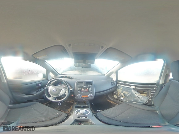 2015 Nissan LEAF S with VIN 1N4AZ0CPXFC302072, listed as a Copart auction lot 77491014 with NaN miles and Salvage Title. Bid and sale history available at carsss.com. Image 13.