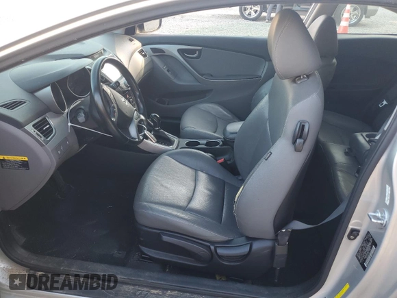 2014 Hyundai Elantra Coupe with VIN KMHDH6AH4EU026680, listed as a Copart auction lot 77350814 with 104,828 mi miles and Salvage Title. Bid and sale history available at carsss.com. Image 7.