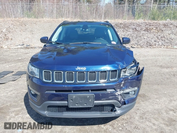 2020 Jeep Compass Latitude with VIN 3C4NJDBB0LT117321, listed as a IAAI auction lot 42027512 with 42,840 mi miles and . Bid and sale history available at DreamBid. Image 6.