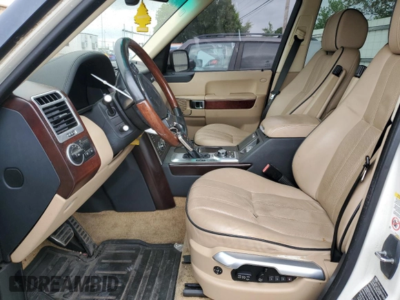 2010 Land Rover Range Rover SC with VIN SALMF1E48AA312377, listed as a Copart auction lot 58079295 with 155,103 mi miles and Salvage title. Bid and sale history available at DreamBid. Image 7.