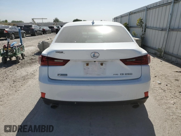 2015 Lexus IS 250 with VIN JTHCF1D22F5025828, listed as a Copart auction lot 56759705 with Not Provided miles and Clean Title. Bid and sale history available at DreamBid. Image 6.