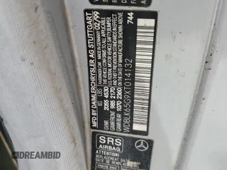 1999 Mercedes-Benz CLK 320/430 with VIN WDBLK65G9XT014132, listed as a Copart auction lot 75950404 with Not Provided miles and Non Repairable. Bid and sale history available at DreamBid. Image 13.
