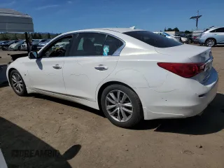 2014 Infiniti Q50 Sport with VIN JN1BV7AP0EM682217, listed as a Copart auction lot 49917125 with 65,606 mi miles and Salvage Title. Bid and sale history available at DreamBid. Image 2.