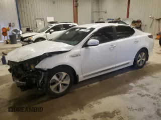 2015 Kia Optima Hybrid with VIN KNAGM4AD7F5081261, listed as a Copart auction lot 51711755 with 0 mi miles and Non Repairable. Bid and sale history available at carsss.com. Image 1.