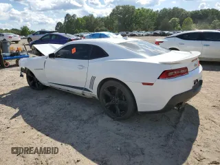 2014 Chevrolet Camaro LT z VIN 2G1FC1E30E9289557, wystawiony jako Copart lot #59106785 z przebiegiem Nie podano mil oraz Szkoda całkowita • Salvage title. Historia ofert i sprzedaży dostępna na DreamBid. Obrazek 2.