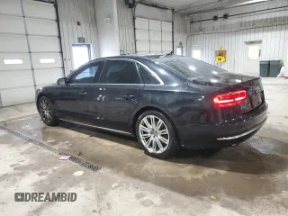 2013 Audi A8 L 3.0L with VIN WAURGAFD1DN000436, listed as a Copart auction lot 44382755 with 138,900 mi miles and Salvage Title. Bid and sale history available at carsss.com. Image 2.