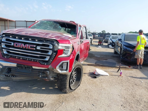 2019 GMC Sierra 1500 SLT z VIN 1GTU9DED2KZ210981, wystawiony jako IAAI lot #42315099 z przebiegiem Nie podano mil oraz . Historia ofert i sprzedaży dostępna na DreamBid. Obrazek 17.