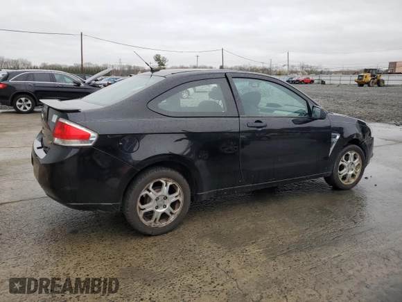 2008 Ford Focus SE with VIN 1FAHP33N28W195802, listed as a Copart auction lot 51786175 with 140,516 mi miles and Salvage Title. Bid and sale history available at carsss.com. Image 3.